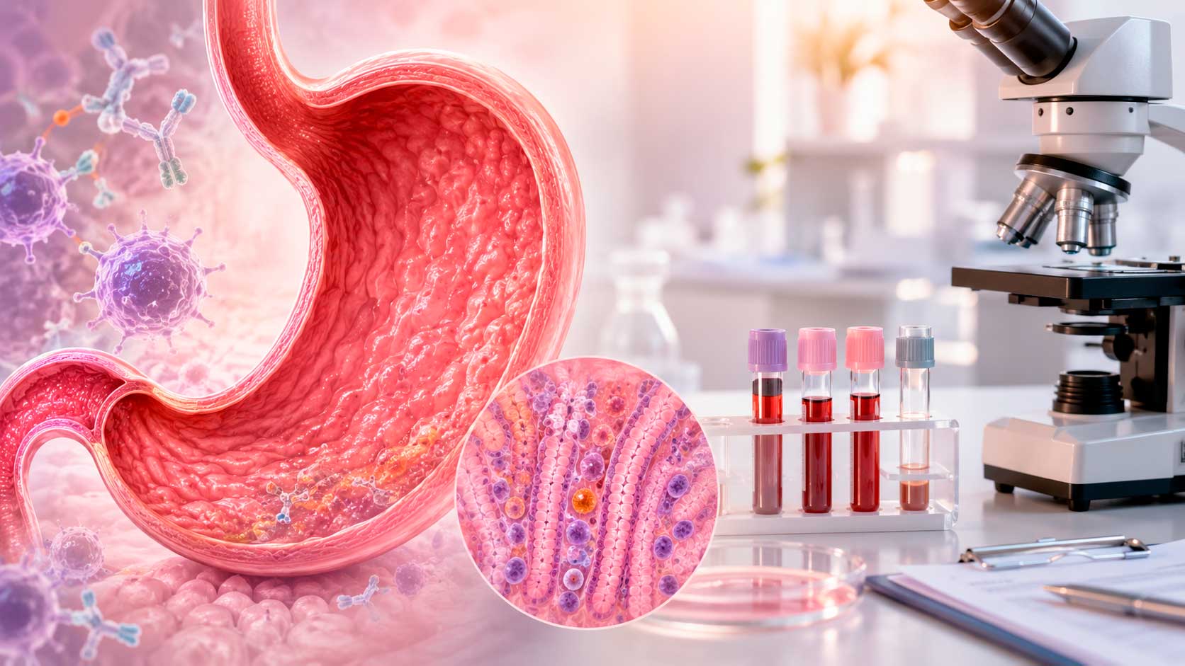 Laboratorio y estudio de gastritis autoinmune